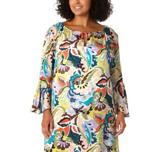 Anne Cole Multicolor Floral Swim Coverup